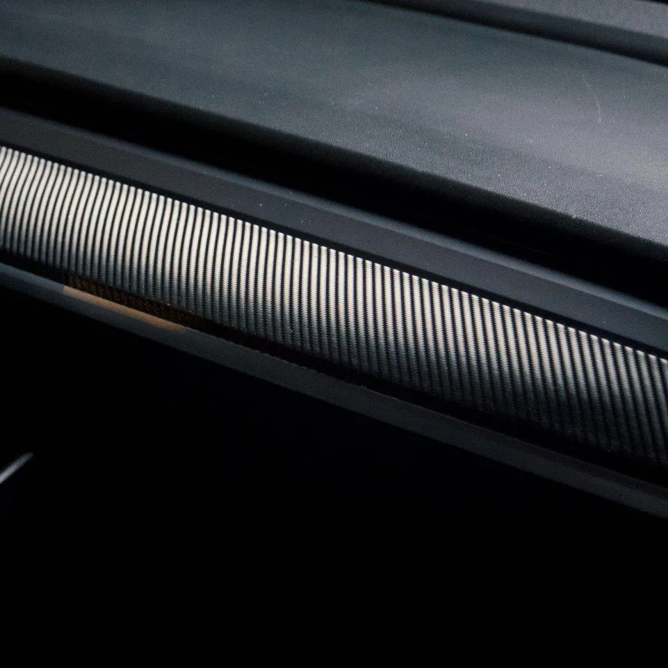 TB-DW-BLKCF – TESBROS Protective Film, Direct-Fit Protection For Dash Board Black Carbon Fiber Vinyl With Two Sets Of...